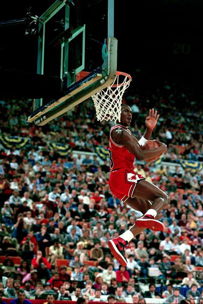 1985: Michael Jordan prova l&#39;assalto al trono degli schiacciatori a Indianapolis